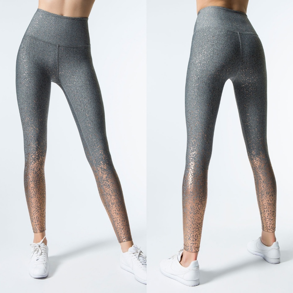 NEW Beyond Yoga Alloy Ombre Legging, S, Gray/Gold - Picture 2 of 7
